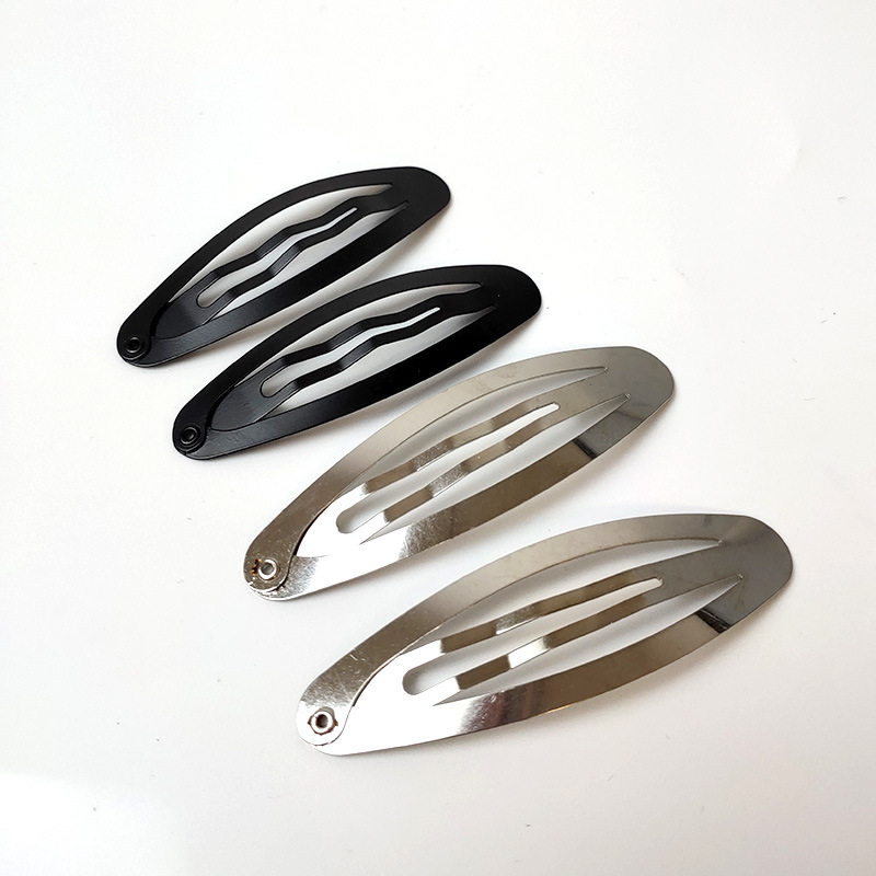 (10개) DIY 헤어악세서리 머리핀 만들기 - 타원형 똑딱이 클립